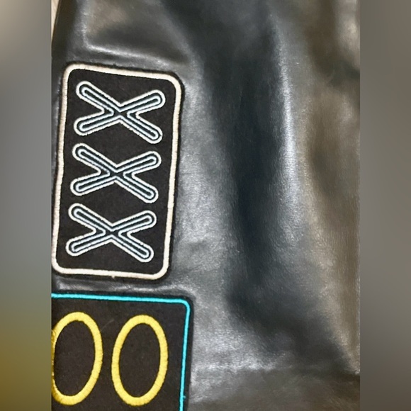 Nicole Miller Leather Embroidered Mini Skirt Size 2 - Picture 8 of 10